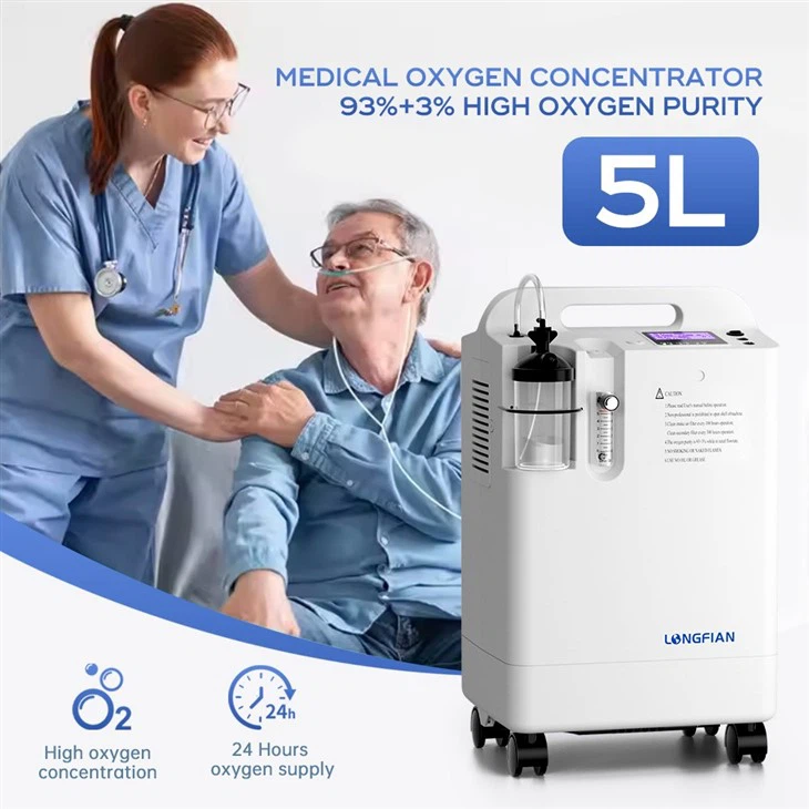 Factory Price 5L Oxygen Concentrator JAY-5BW Adjustable Medical Oxygen Concentrator